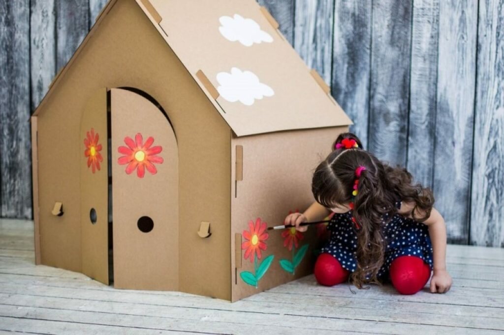 Детский домик из коробки.🏡 0 (0)
