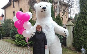 Белый медведь аниматор Белый медведь в Одессе