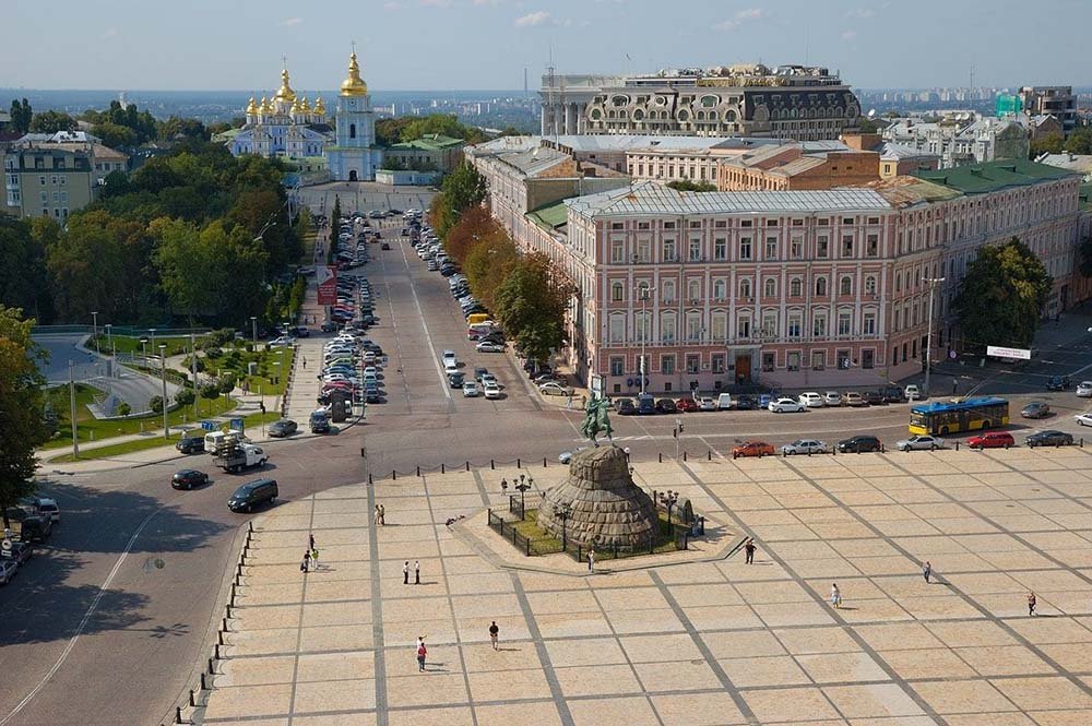Софиевская площадь достопримечательности Киева Интересные места Киева